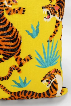 KARE Kissen Tiger Love Gelb 45x45cm Hot