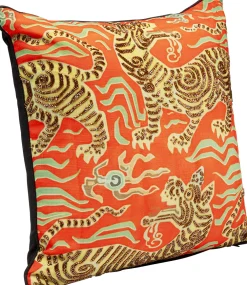 KARE Kissen Tiger Love Rot 45x45cm Sale