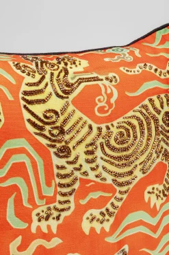 KARE Kissen Tiger Love Rot 45x45cm Sale