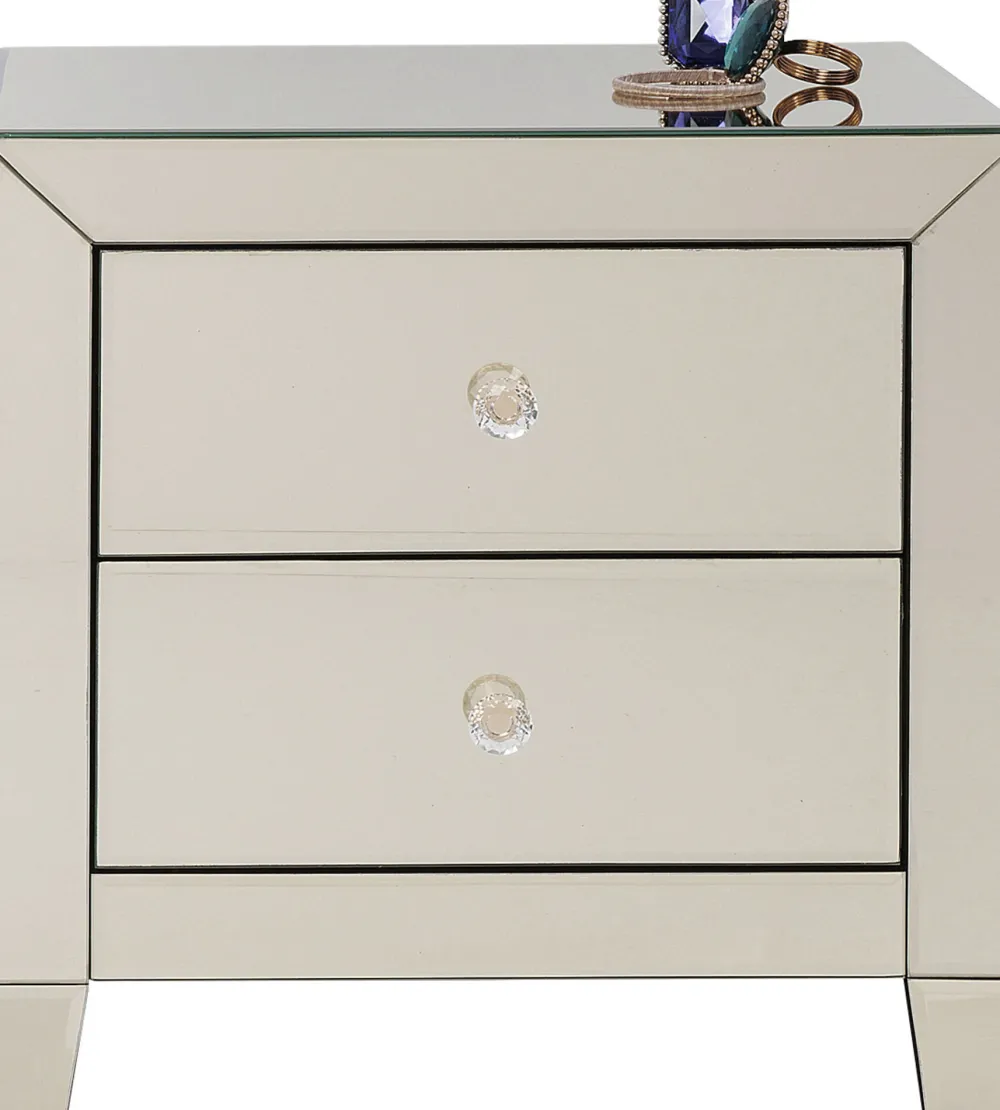 KARE Kommode Klein Pearl Champagne 2 Schübe Outlet