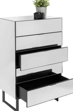 KARE Kommode Soran 5 Schübe Schwarz 65x114cm Online