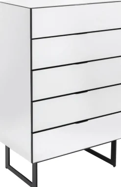 KARE Kommode Soran 5 Schübe Schwarz 65x114cm Online