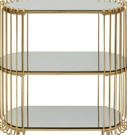 KARE Konsole Wire Brass 81x78cm Hot
