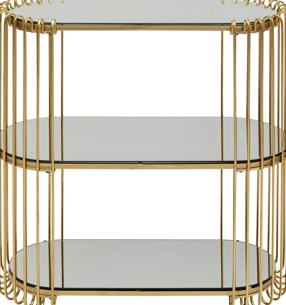 KARE Konsole Wire Brass 81x78cm Hot