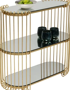 KARE Konsole Wire Brass 81x78cm Hot