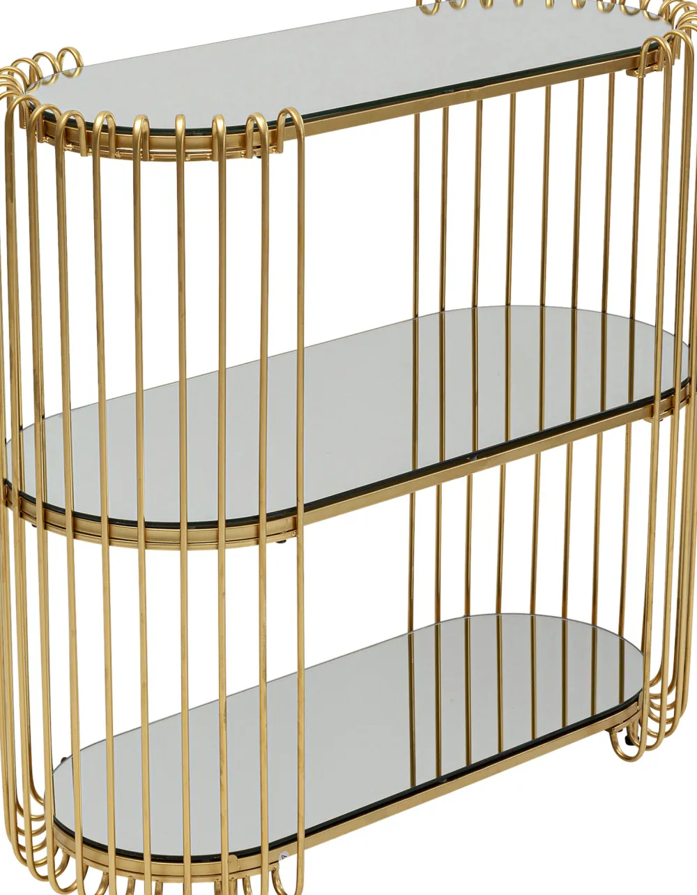 KARE Konsole Wire Brass 81x78cm Hot