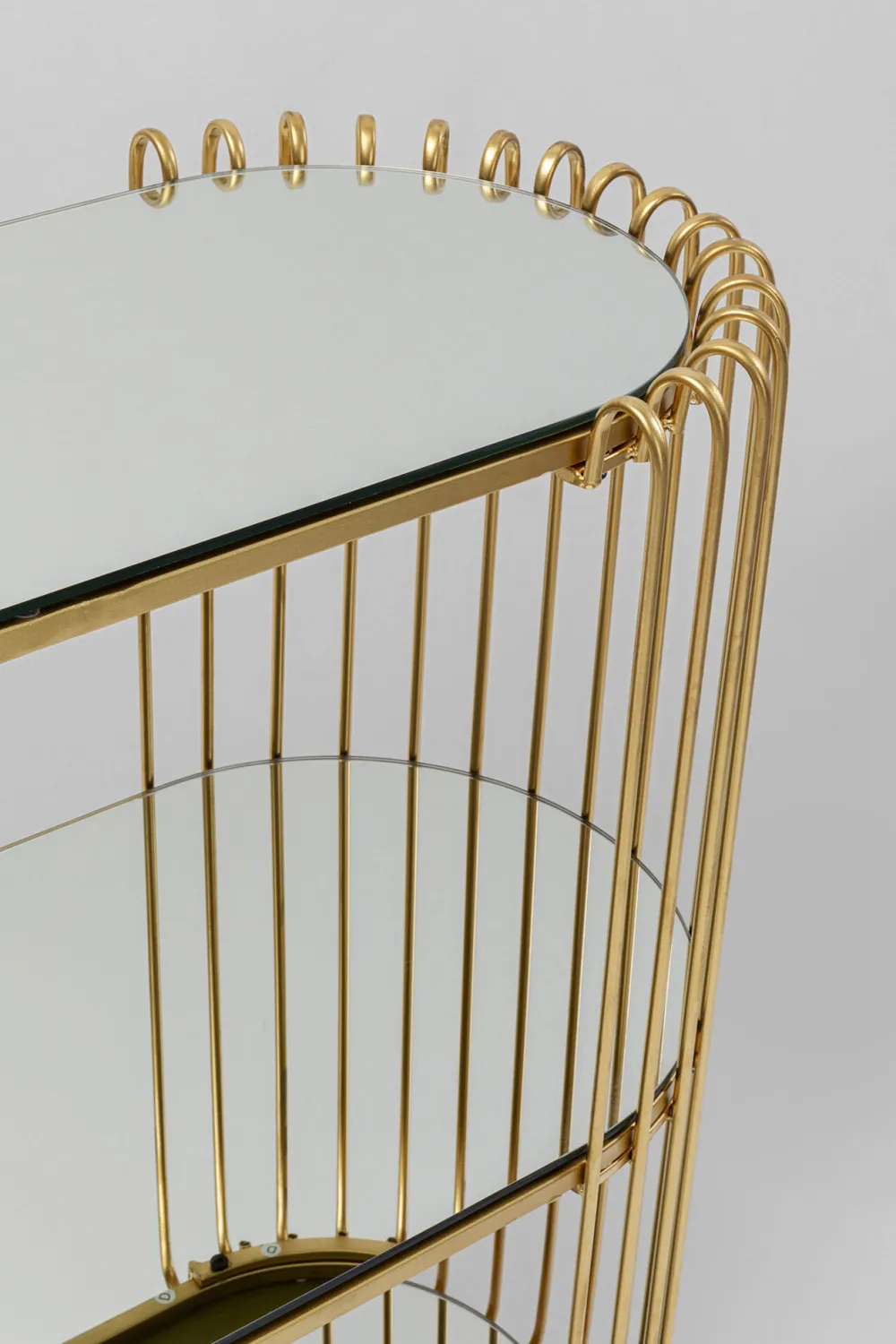 KARE Konsole Wire Brass 81x78cm Hot