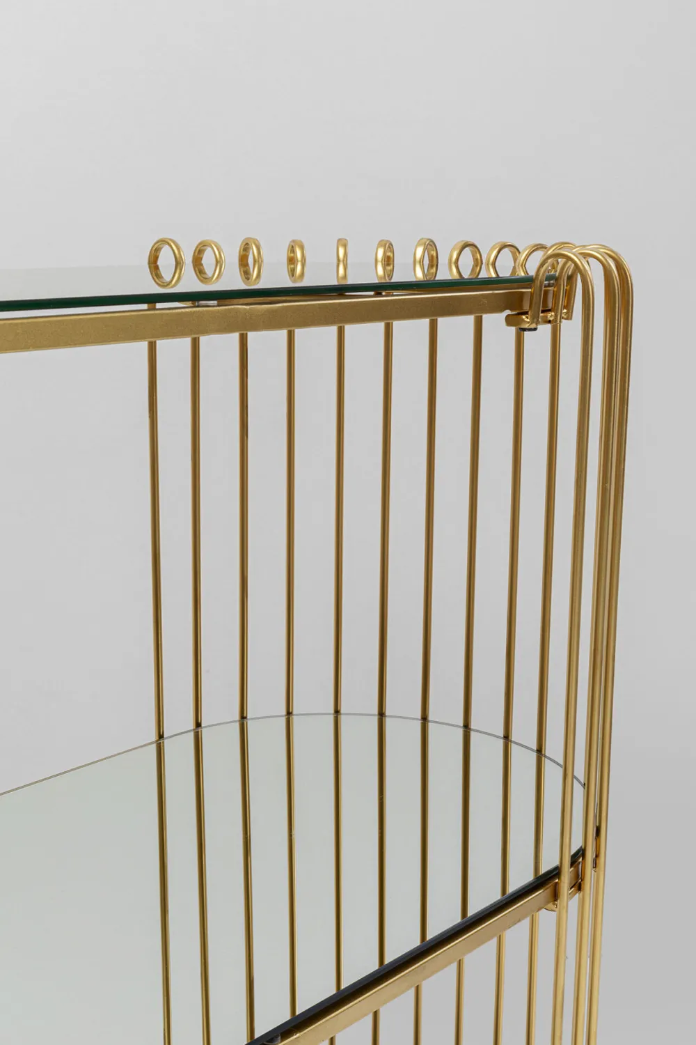 KARE Konsole Wire Brass 81x78cm Hot