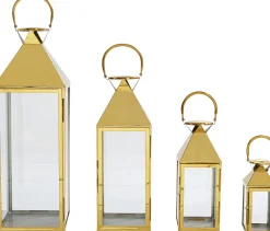 KARE Laterne Giardino Gold (4/Set) Sale
