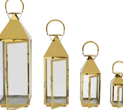 KARE Laterne Giardino Gold (4/Set) Sale