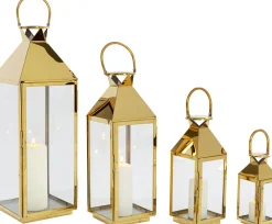 KARE Laterne Giardino Gold (4/Set) Sale