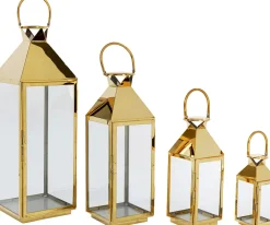 KARE Laterne Giardino Gold (4/Set) Sale