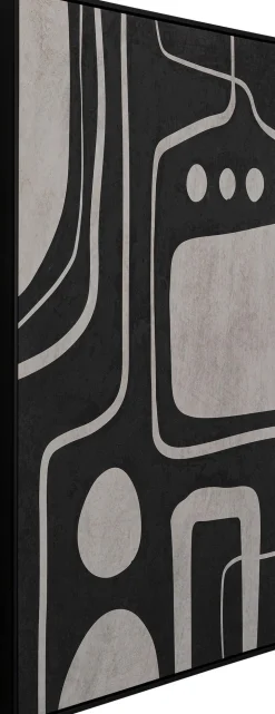 KARE Leinwandbild Artistic Blacky 70x110cm New