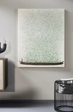 KARE Leinwandbild Flower Boat Beige Grün 120x160cm Best