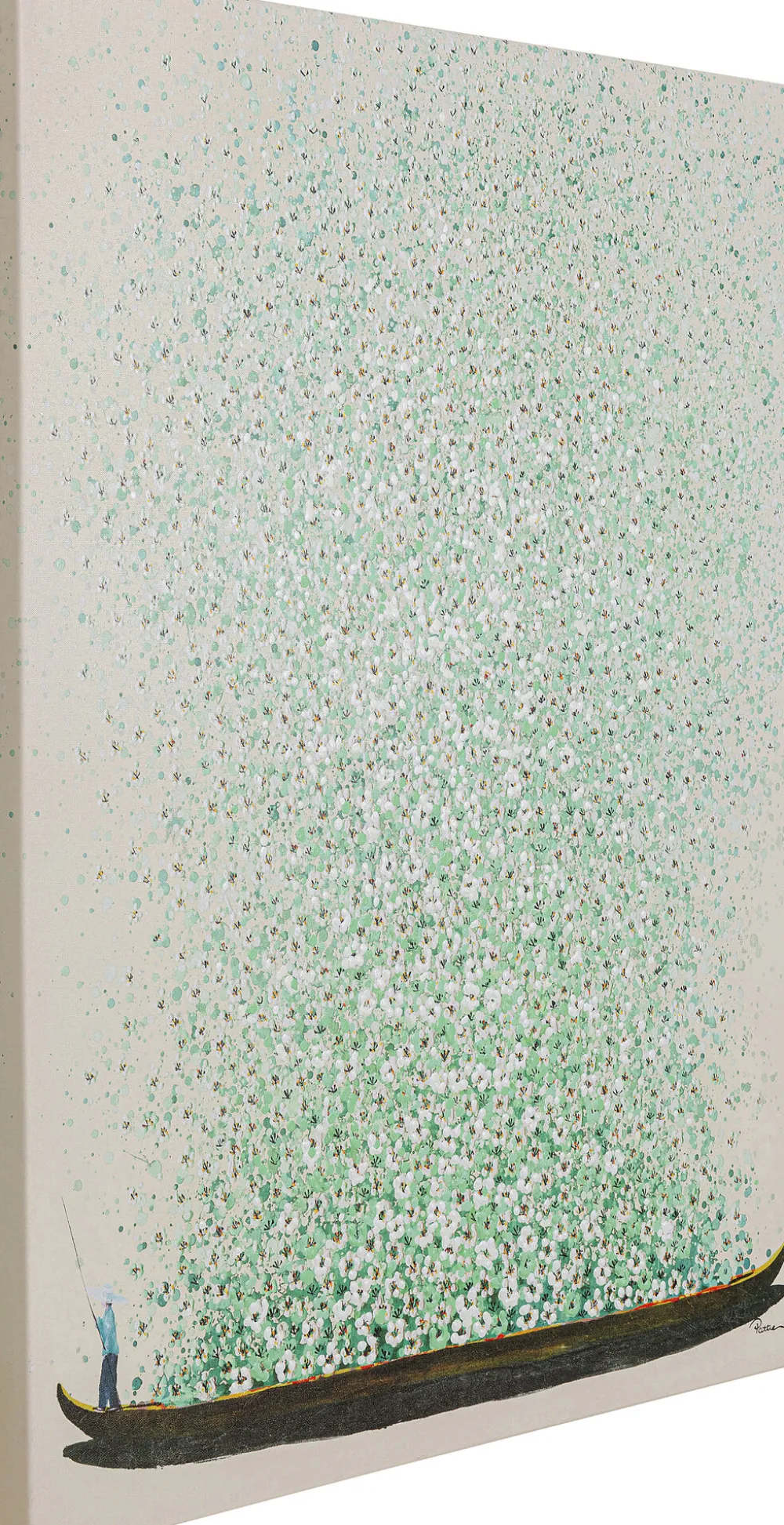 KARE Leinwandbild Flower Boat Beige Grün 80x100cm Best
