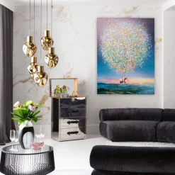 KARE Leinwandbild Flying Elephant At Night 120x160cm New