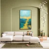 KARE Leinwandbild Jardin Blau 125x215cm Discount