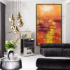 KARE Leinwandbild Jardin Rot 125x215cm