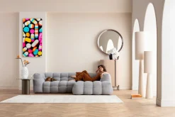 KARE Leinwandbild Pastilla Stripes 70x140cm Sale