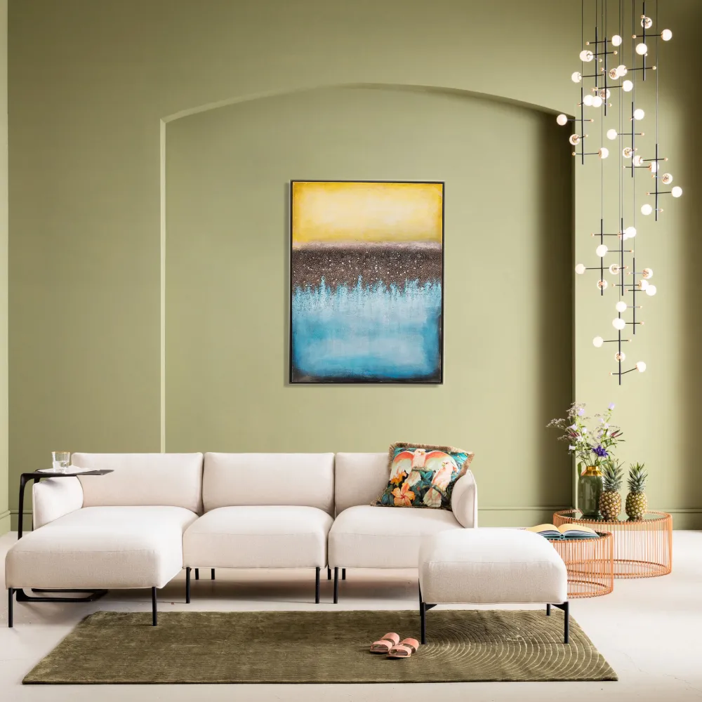 KARE Leinwandbild Vista Blau 90x120cm Discount