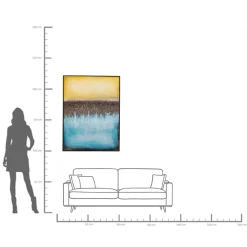KARE Leinwandbild Vista Blau 90x120cm Discount