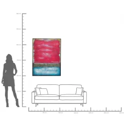 KARE Leinwandbild Vista Rot 90x120cm Sale
