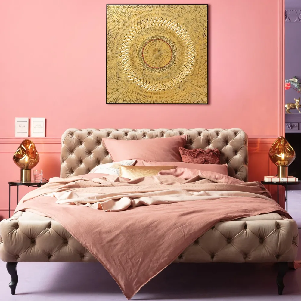 KARE Objektbild Art Geometric Circle Gold 120x120cm Sale