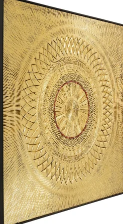 KARE Objektbild Art Geometric Circle Gold 120x120cm Sale