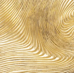 KARE Objektbild Wave Gold (2/Set)