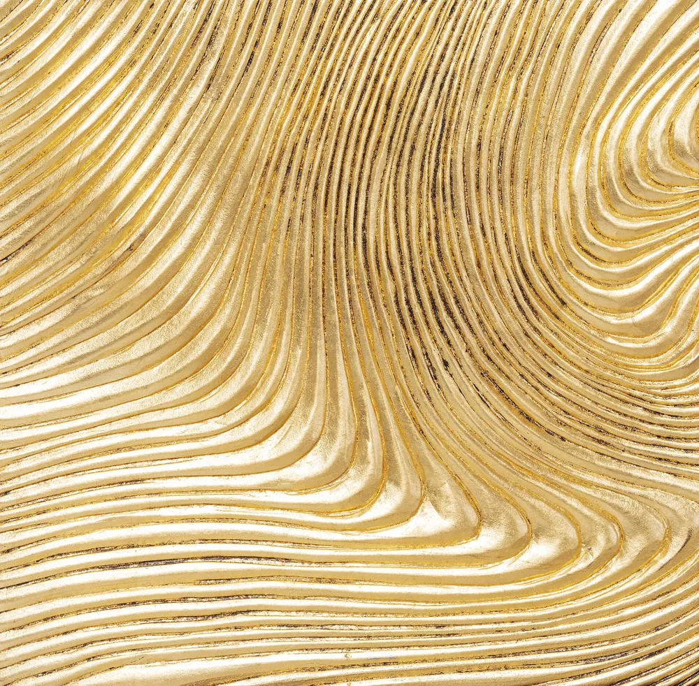 KARE Objektbild Wave Gold (2/Set)