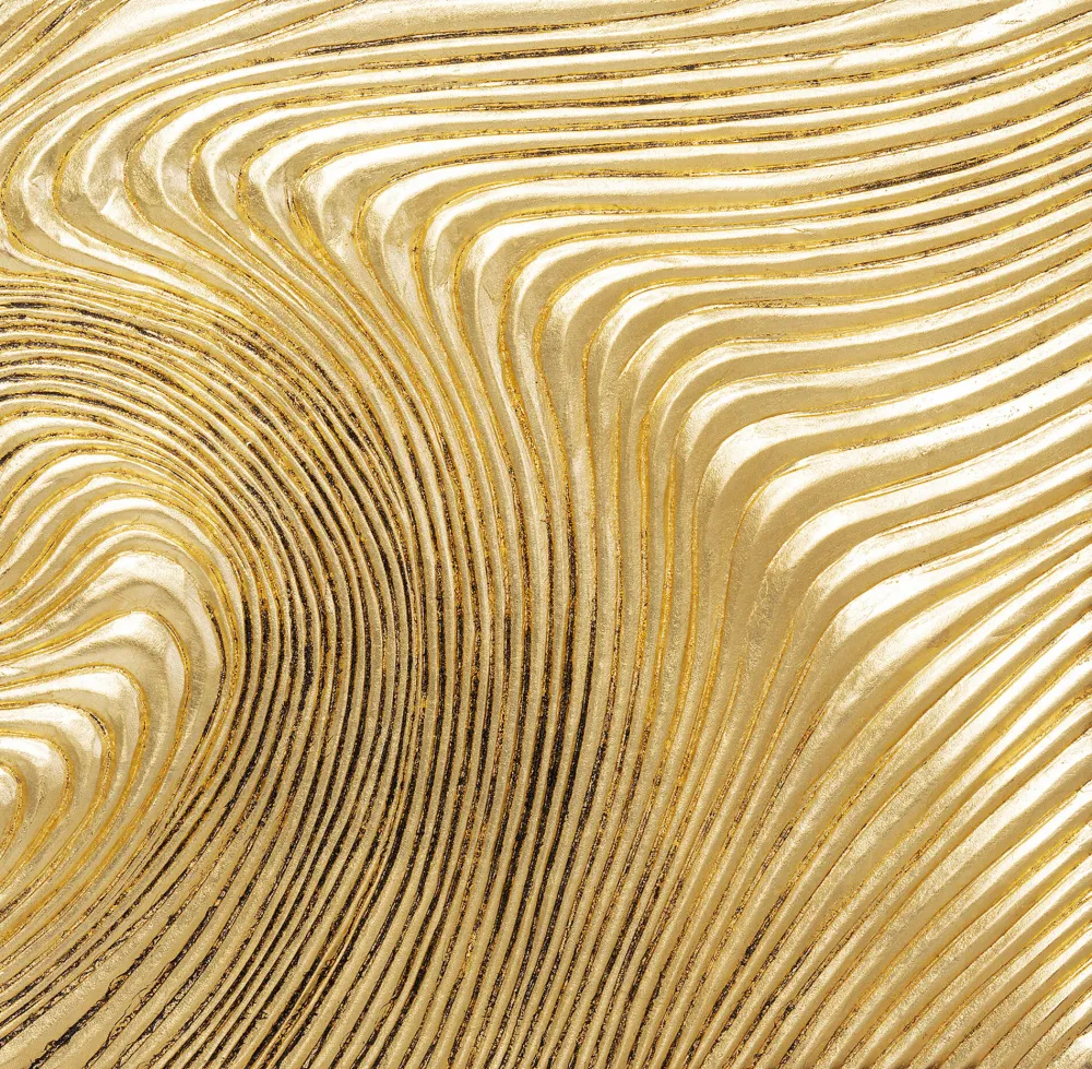 KARE Objektbild Wave Gold (2/Set)