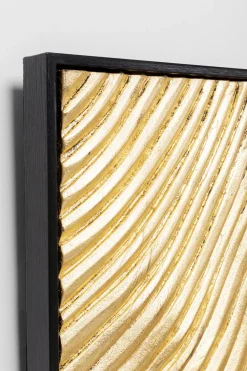 KARE Objektbild Wave Gold (2/Set)