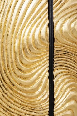 KARE Objektbild Wave Gold (2/Set)