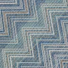 KARE Outdoor Teppich Zigzag Blau 230x330cm Online