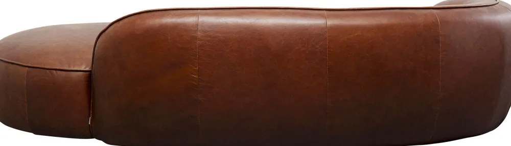 KARE Recamiere Wonder Leder Braun 252cm Outlet