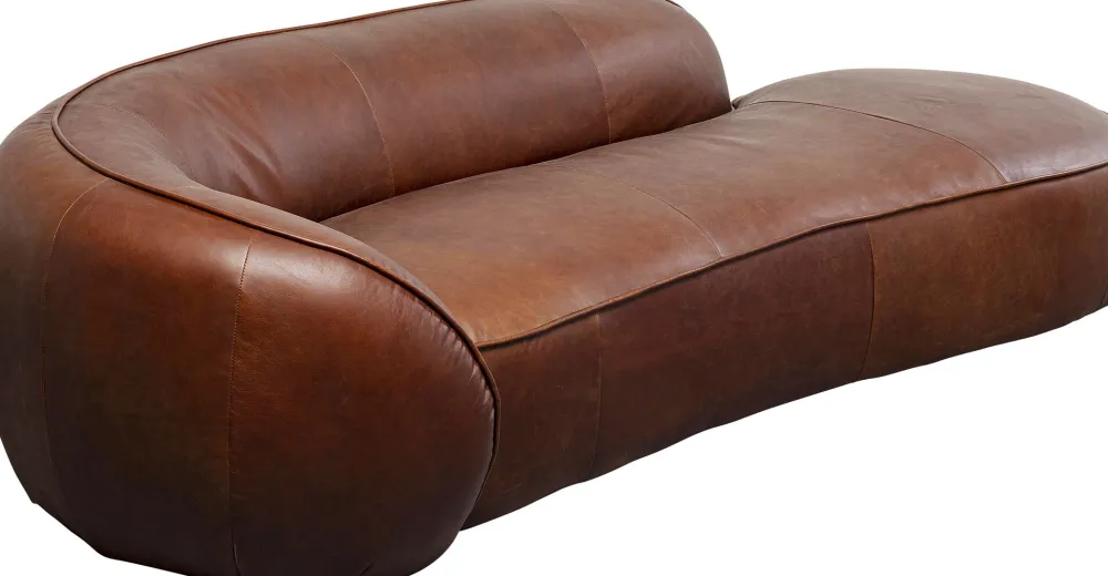 KARE Recamiere Wonder Leder Braun 252cm Outlet