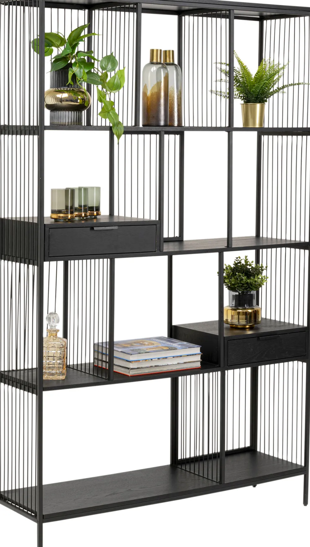 KARE Regal Bologna Schwarz 125x200cm New