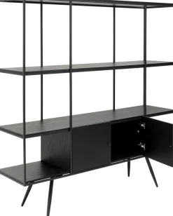 KARE Regal Cosy Sixties Schwarz 180x183cm New