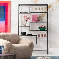 KARE Regal Loft Schwarz Bubble 115x195cm Online