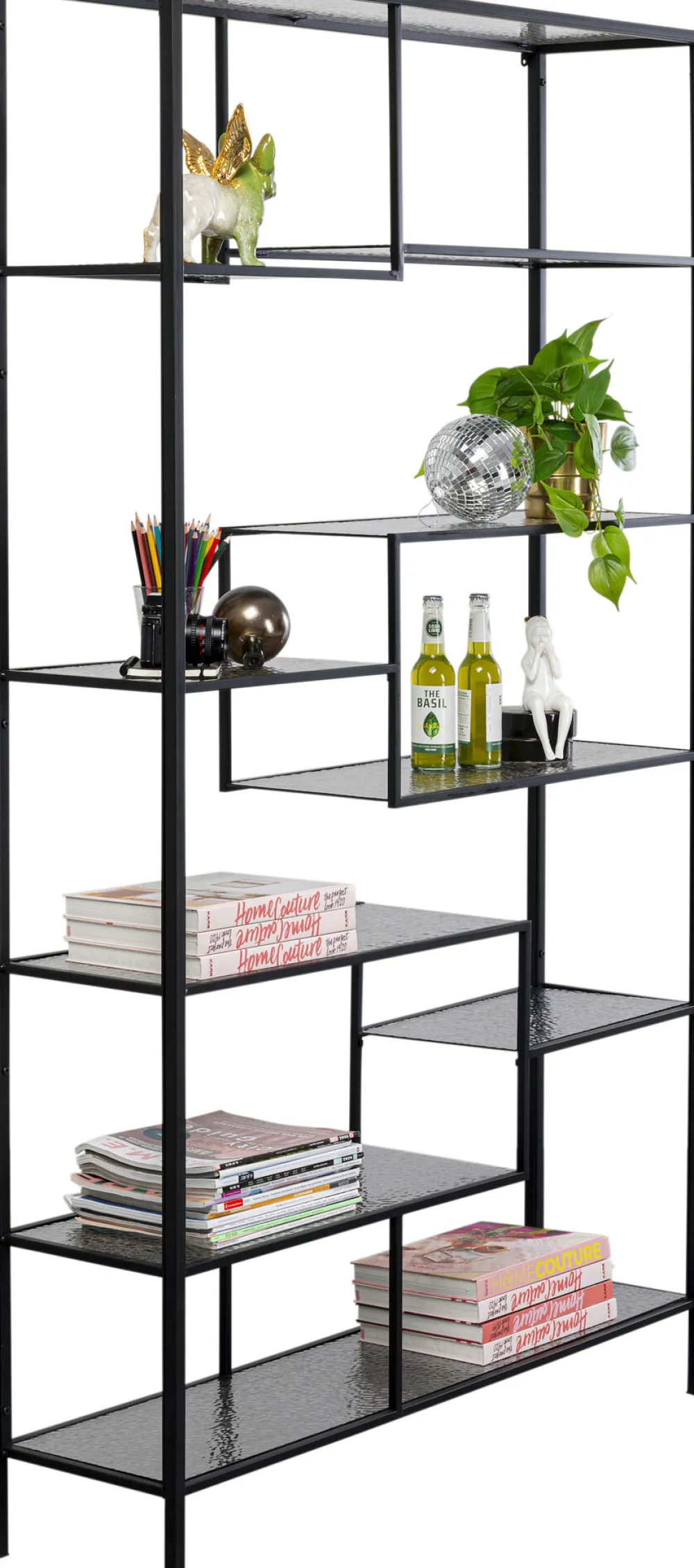 KARE Regal Loft Schwarz Bubble 115x195cm Online