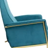 KARE Relaxsessel Lazy Velvet Blau Outlet