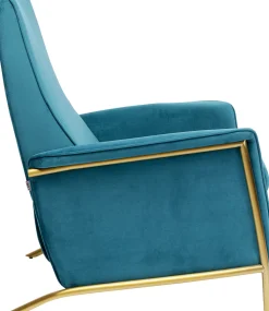KARE Relaxsessel Lazy Velvet Blau Outlet