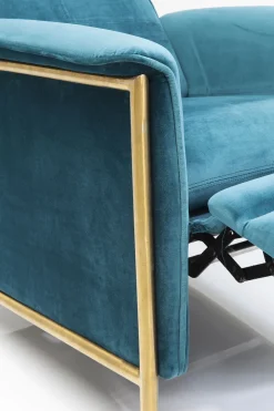 KARE Relaxsessel Lazy Velvet Blau Outlet