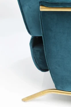 KARE Relaxsessel Lazy Velvet Blau Outlet