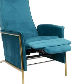 KARE Relaxsessel Lazy Velvet Blau Outlet