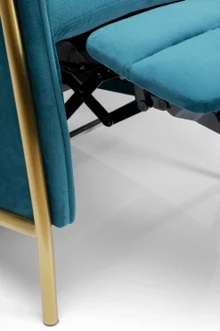 KARE Relaxsessel Lazy Velvet Blau Outlet