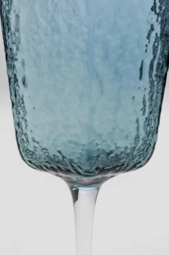 KARE Rotweinglas Cascata Blau Outlet
