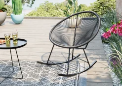 KARE Schaukelstuhl Acapulco Mono Schwarz Sale