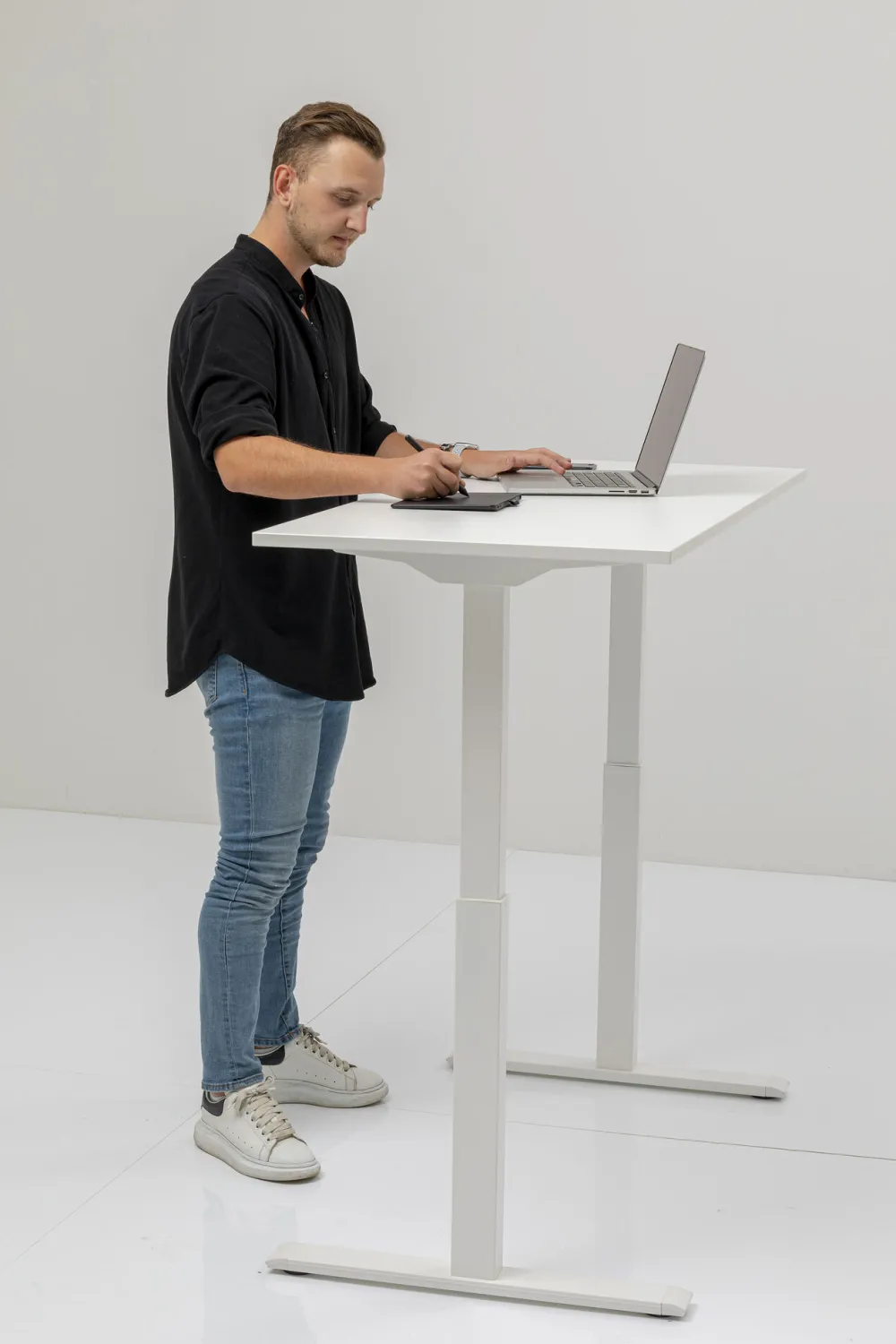 KARE Schreibtisch Office Smart Weiß Weiß 120x60 Clearance