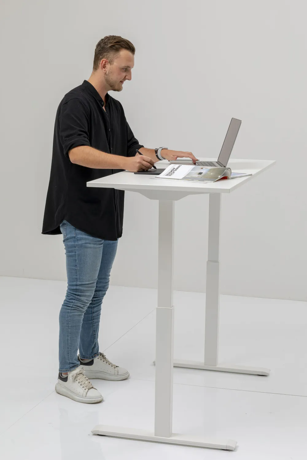 KARE Schreibtisch Office Smart Weiß Weiß 160x80